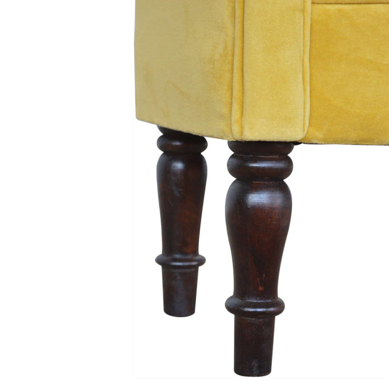 Mustard Velvet Bench