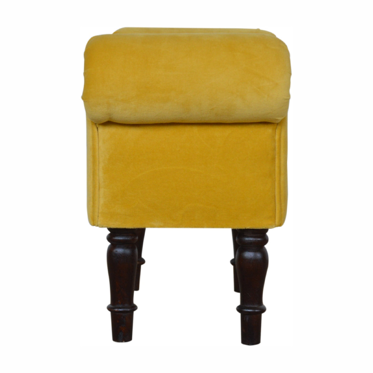 Mustard Velvet Bench